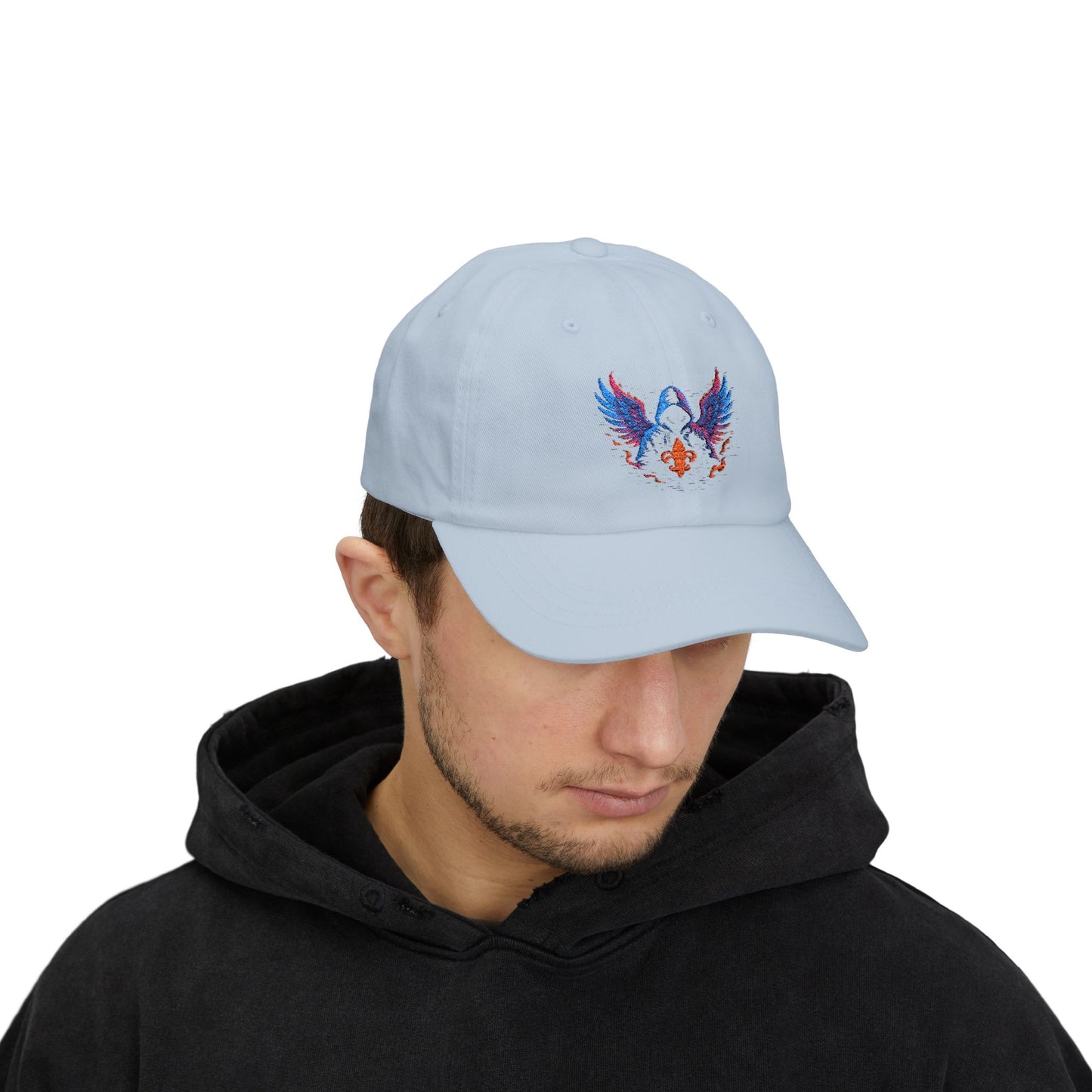 Classic Dad Cap with Colorful Wings Design, Casual Hat Gift for Father's Day, Father’s Day Gift, Trendy Cap for Men, Fashionable Accessories