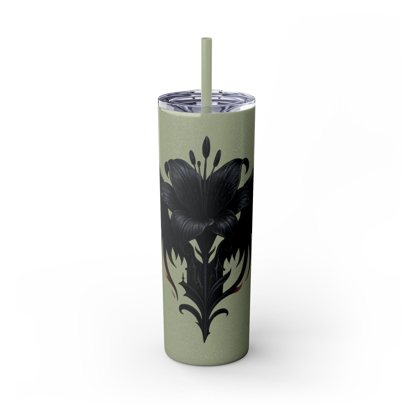 Elegant Black Floral Skinny Tumbler with Straw | Stylish Drinkware | Gift for Her, Travel Mug, Coffee Cup, Stylish Water Bottle, [...]