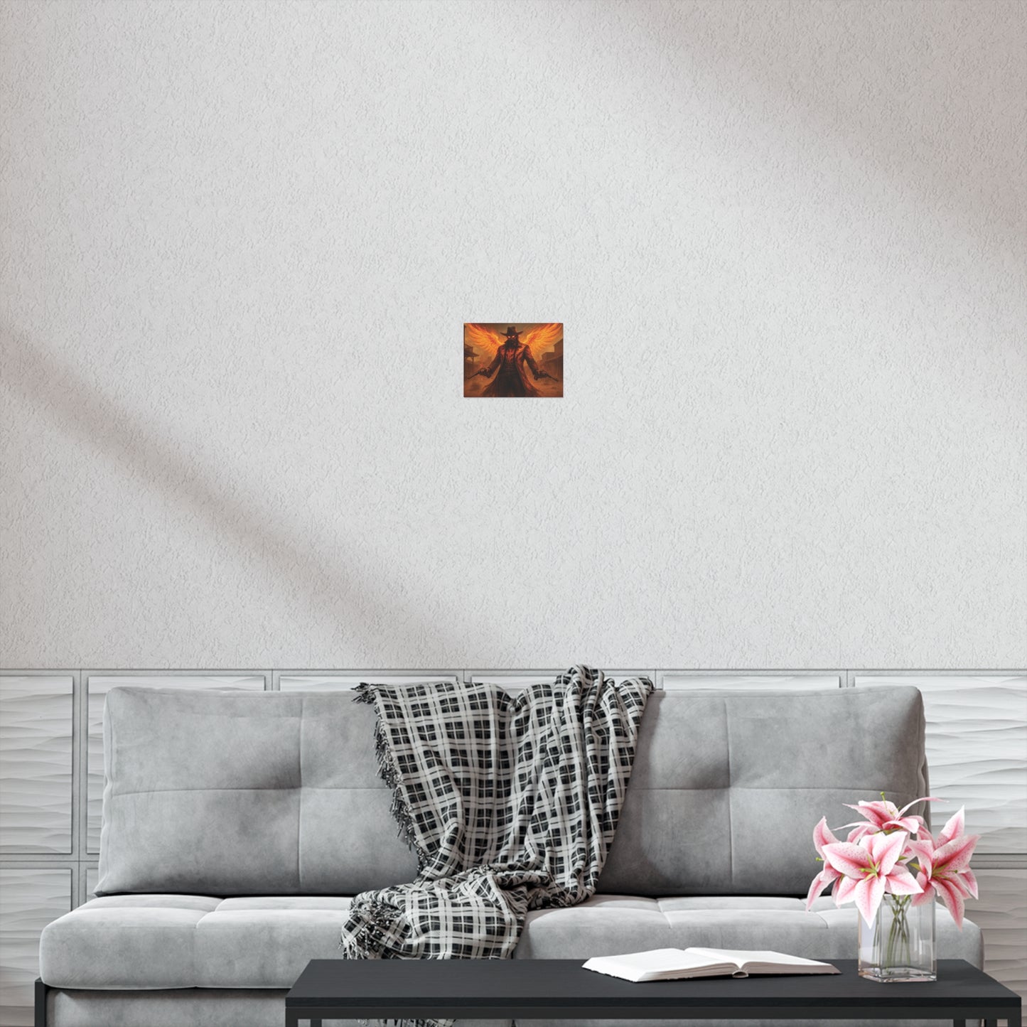 Fiery Angel Uncoated Poster, Wall Art Decor, Gothic Decor, Gift for Fantasy Lovers, Unique Home Decoration