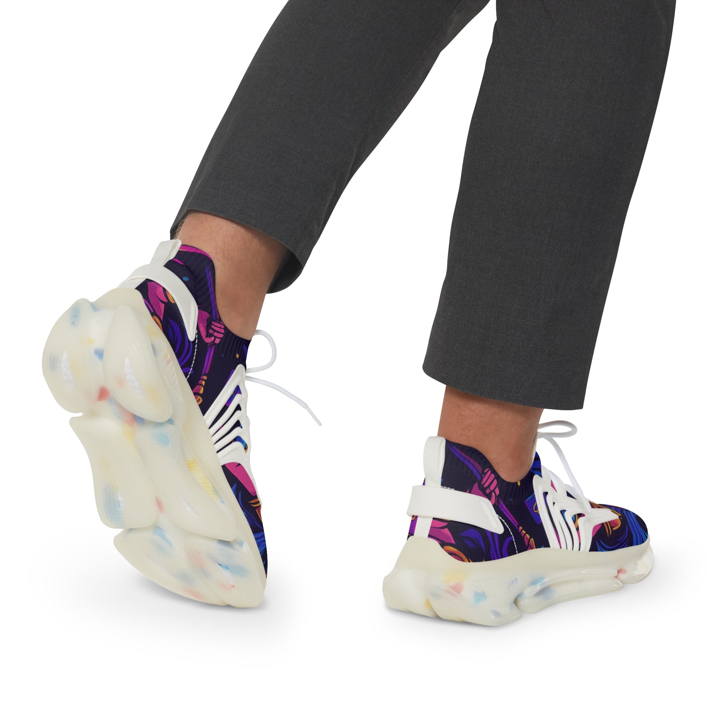 Vibrant Graphic Sneakers for Men, Trendy Athletic Shoes, Casual Footwear, Colorful Sport Shoes, Unique Party Sneakers, Birthday Gift Shoes