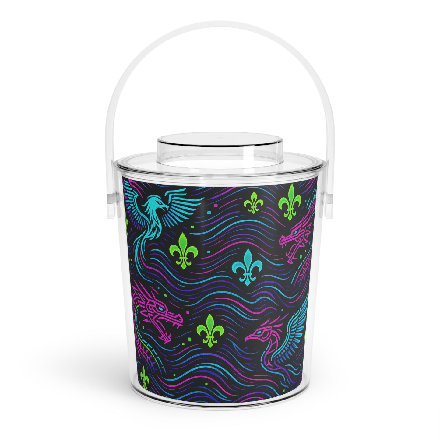 Vibrant Dragon Ice Bucket, Cocktail Cooler for Parties, Fun Summer Gatherings, Fantasy-Themed Weddings, Chilling Drinks