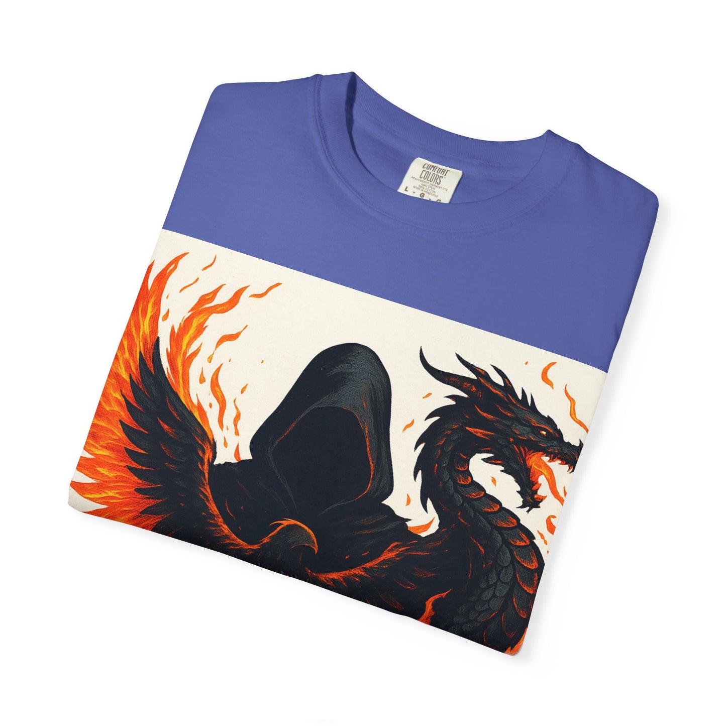 Bold Dragon and Phoenix Graphic Tee, Unisex T-Shirt for Fantasy Lovers, Unique Gift for Birthdays, Casual Wear, Graphic Shirt