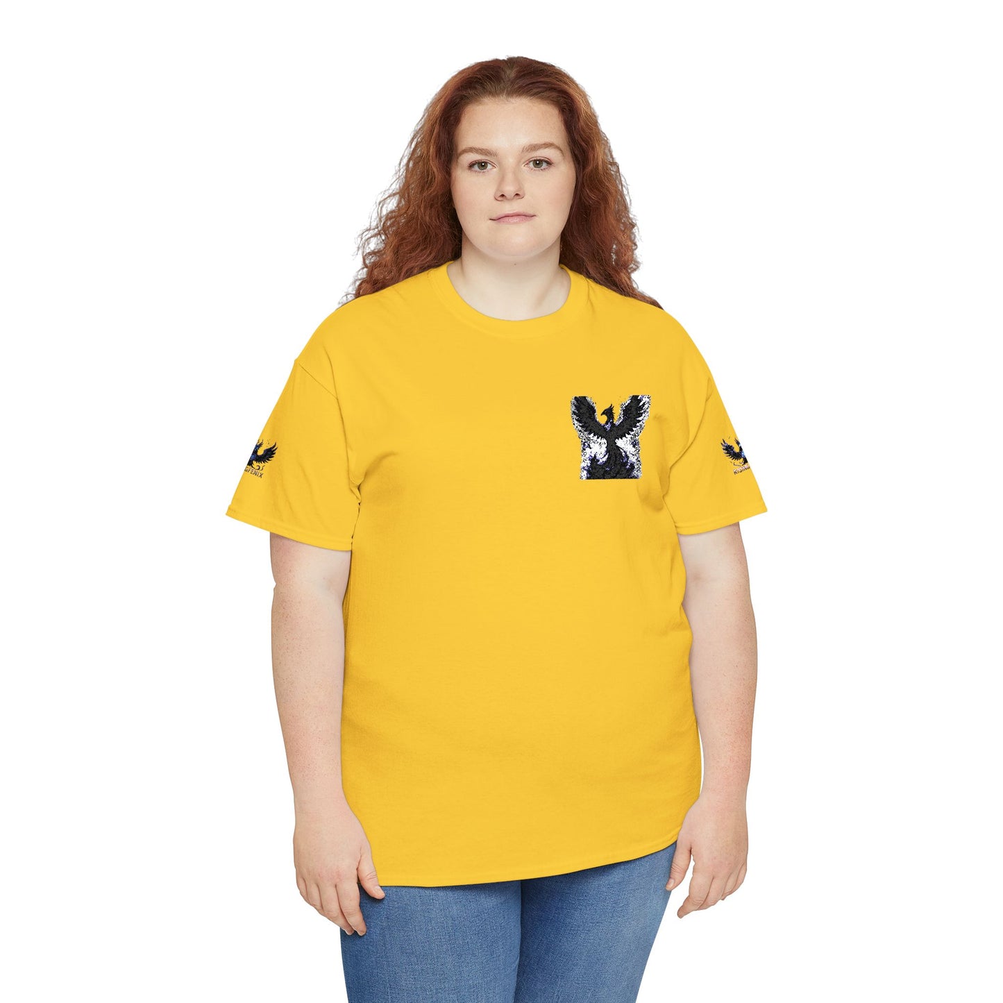 Sparkly Sequin Accent Unisex Heavy Cotton Tee, Casual T-Shirt for Everyday Wear, Gift for Friends, Birthday, Holiday Parties