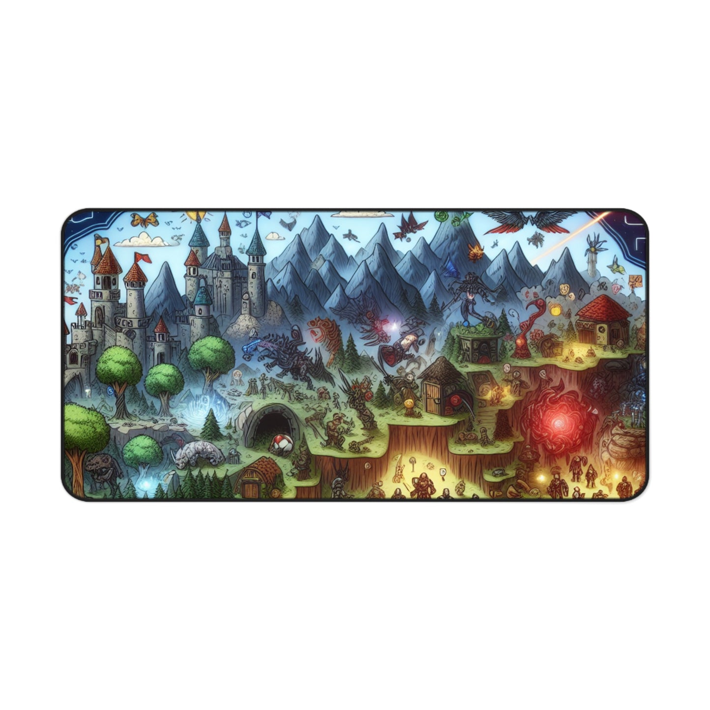 Fantasy Adventure Desk Mat | Gaming Mouse Pad | Office Decor | Gift for Gamers | Unique Desk Accessory | Fantasy World