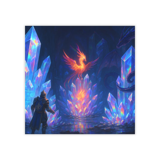 Fantasy Crystal-Themed Post-it® Note Pads, Sticky Notes, Office Supplies, Gift for Gamers, Fantasy Decor, Notepads for Organizing