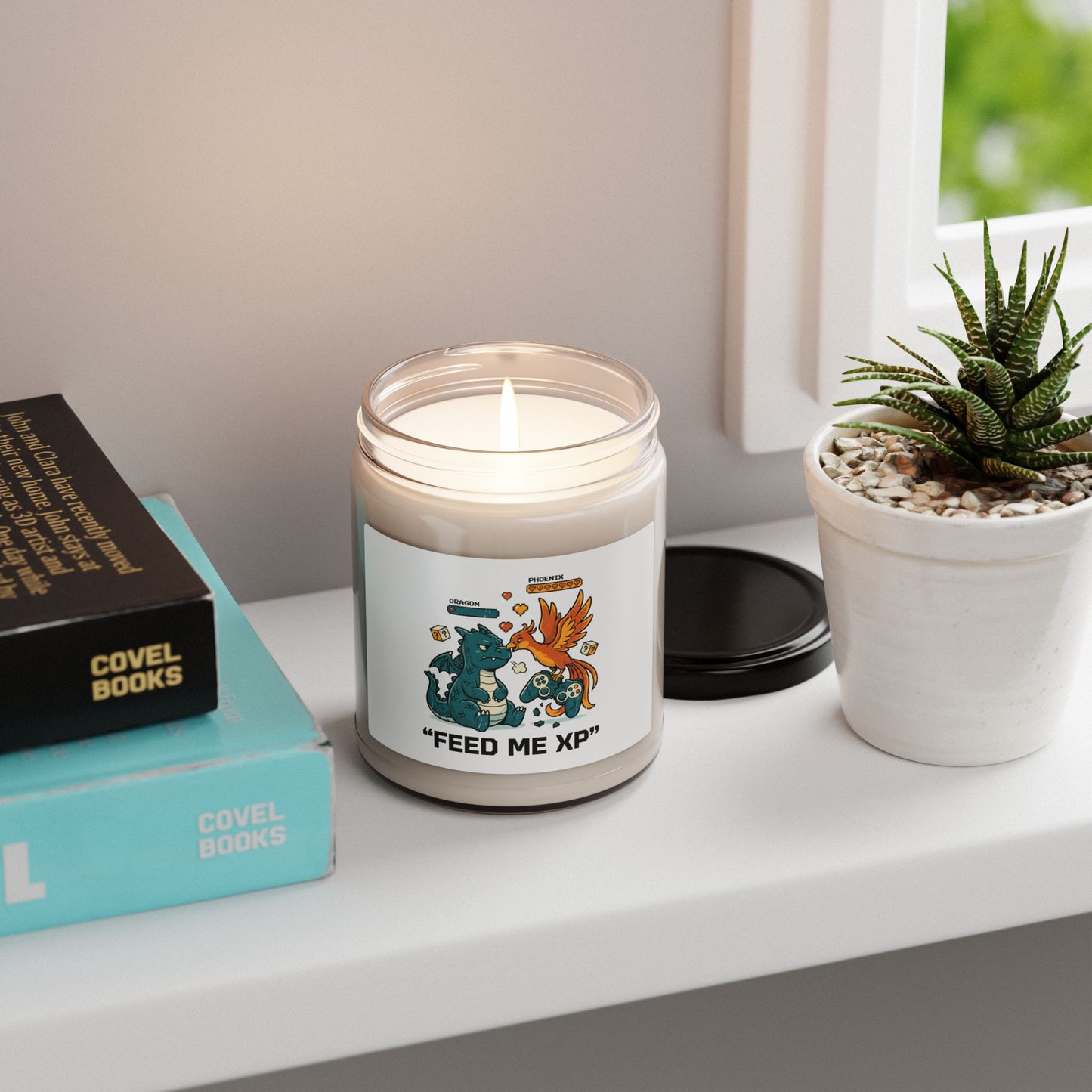 Feed Me XP Candle | Scented Soy Candle, Neon Meme Crash Out Aesthetic