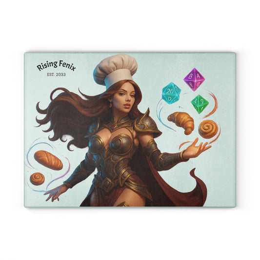 D&D-Inspired Glass Cutting Board