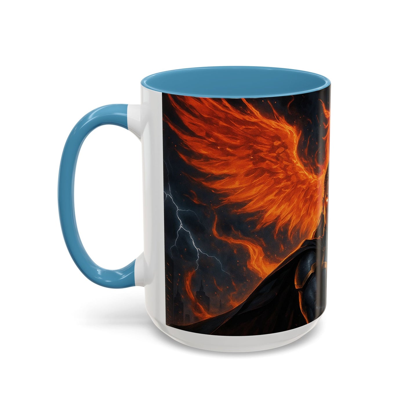 Mythical Phoenix Accent Coffee Mug, Fantasy Gift, Hot Beverage Cup, Cozy Home Decor, Unique Gift for Her