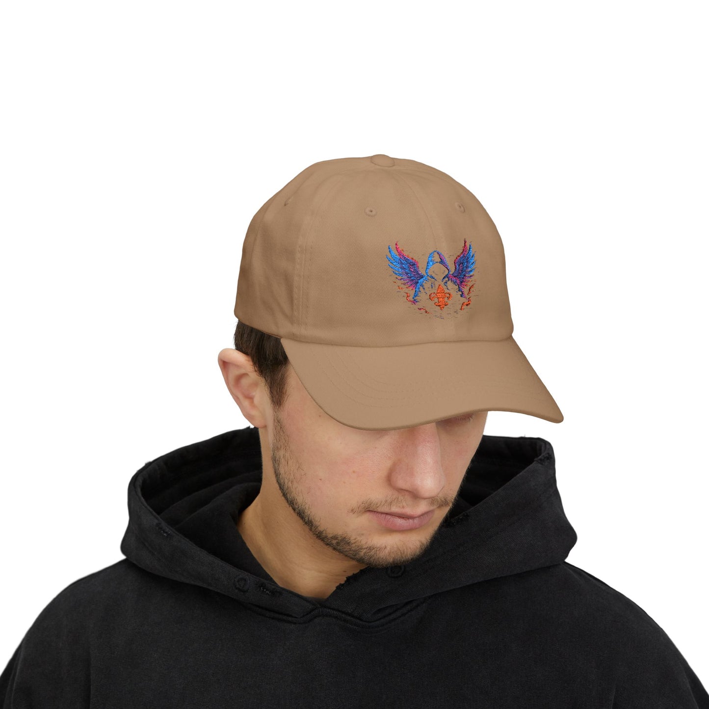 Classic Dad Cap with Colorful Wings Design, Casual Hat Gift for Father's Day, Father’s Day Gift, Trendy Cap for Men, Fashionable Accessories