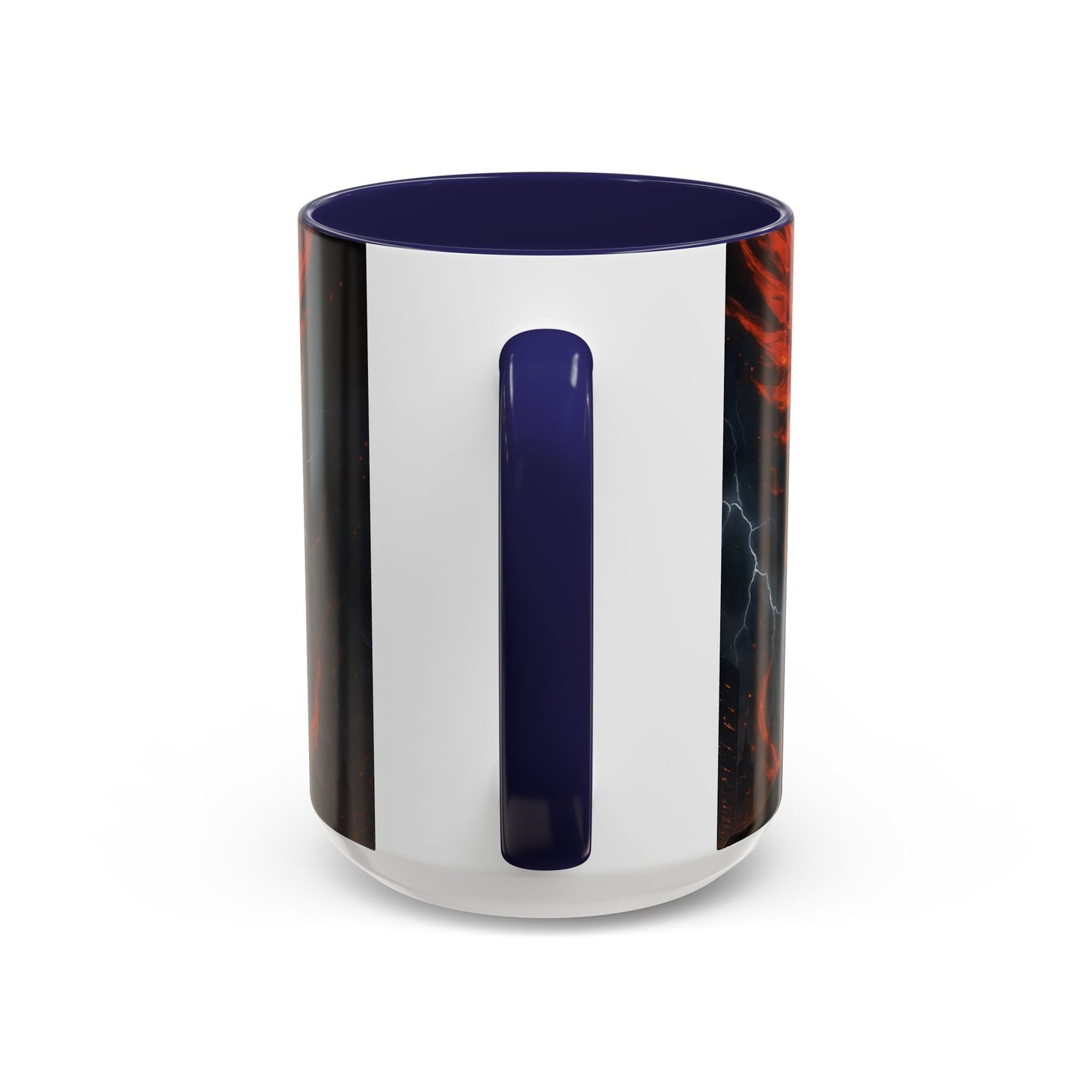 Mythical Phoenix Accent Coffee Mug, Fantasy Gift, Hot Beverage Cup, Cozy Home Decor, Unique Gift for Her