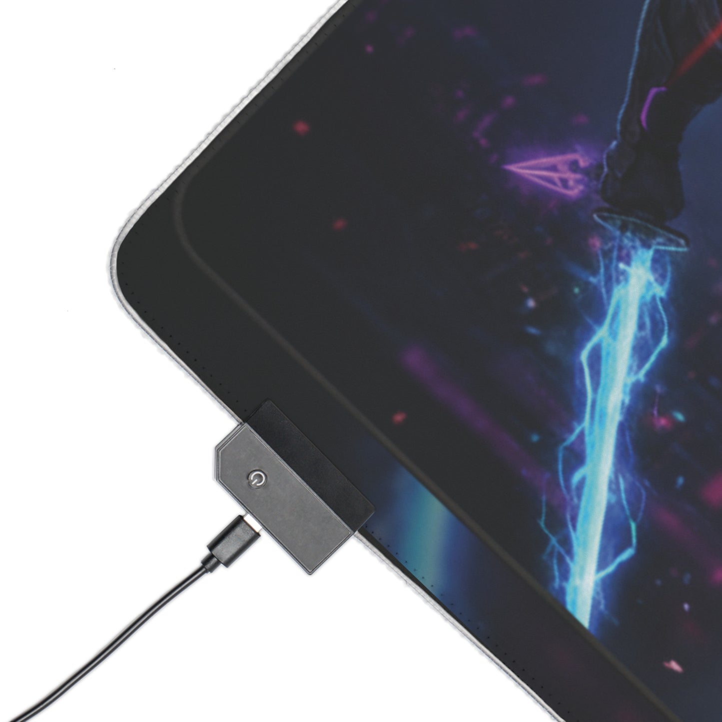 Cyberpunk Duo LED Gaming Mouse Pad — RGB Extended Desk Mat