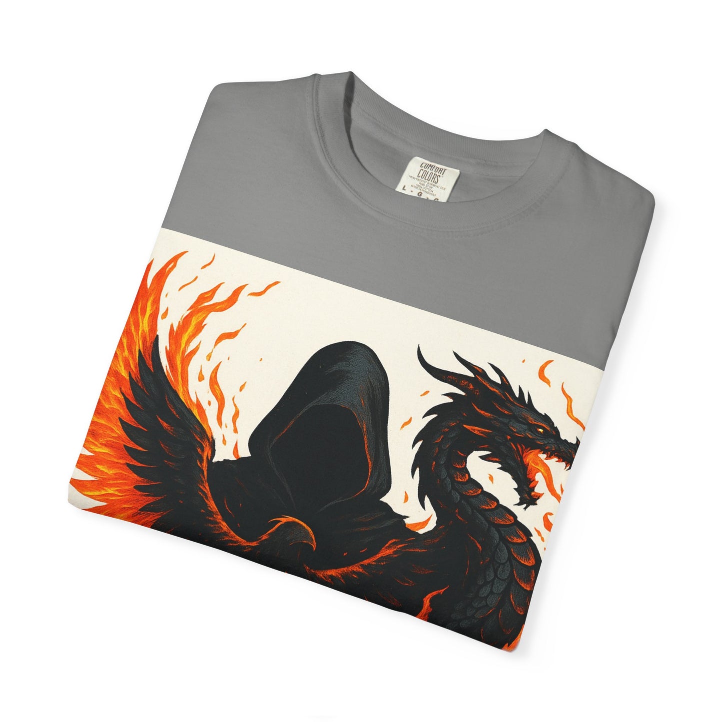 Bold Dragon and Phoenix Graphic Tee, Unisex T-Shirt for Fantasy Lovers, Unique Gift for Birthdays, Casual Wear, Graphic Shirt