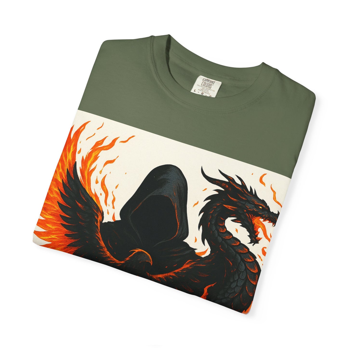 Bold Dragon and Phoenix Graphic Tee, Unisex T-Shirt for Fantasy Lovers, Unique Gift for Birthdays, Casual Wear, Graphic Shirt