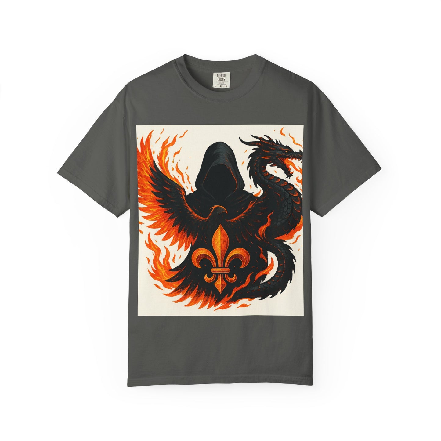 Bold Dragon and Phoenix Graphic Tee, Unisex T-Shirt for Fantasy Lovers, Unique Gift for Birthdays, Casual Wear, Graphic Shirt