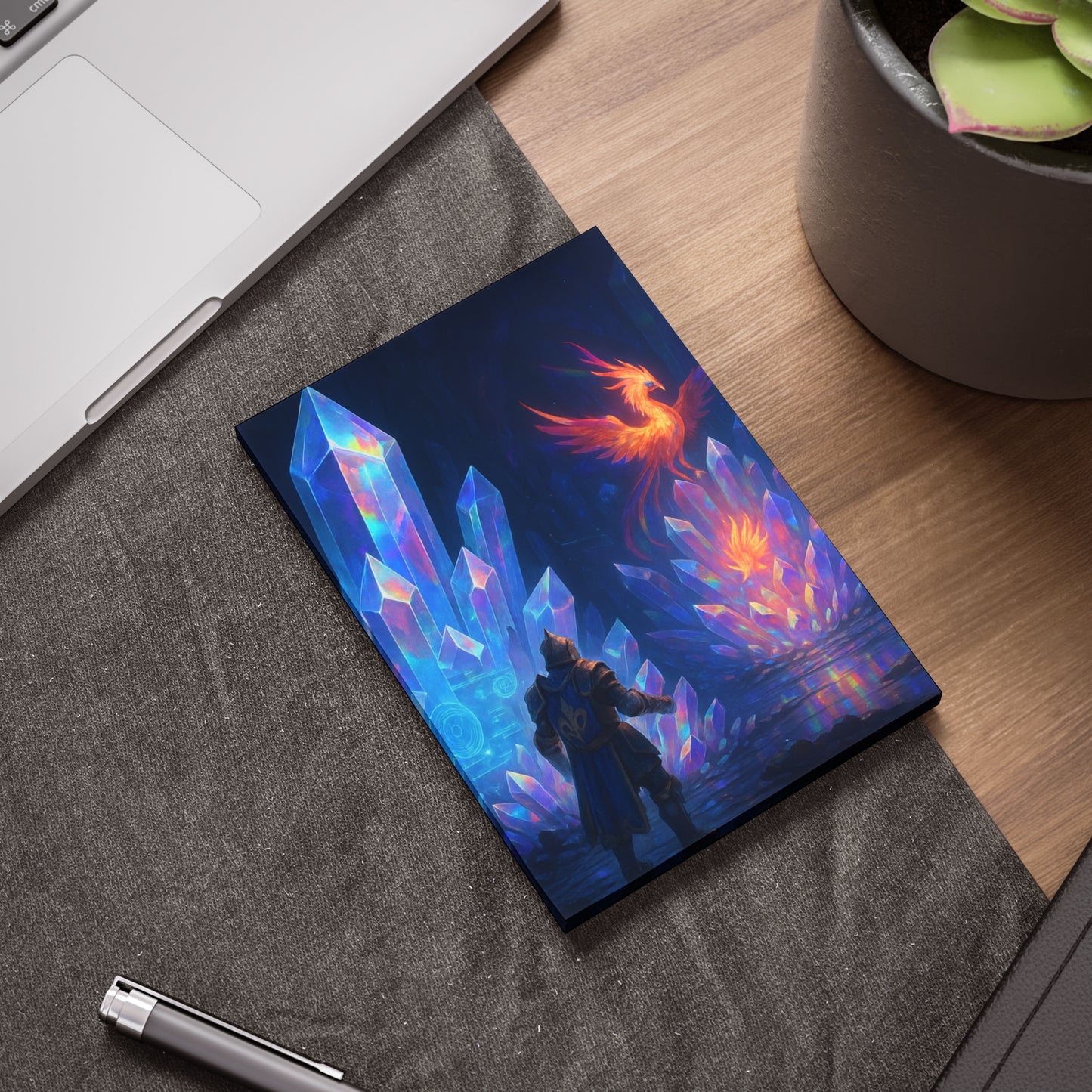 Fantasy Crystal-Themed Post-it® Note Pads, Sticky Notes, Office Supplies, Gift for Gamers, Fantasy Decor, Notepads for Organizing