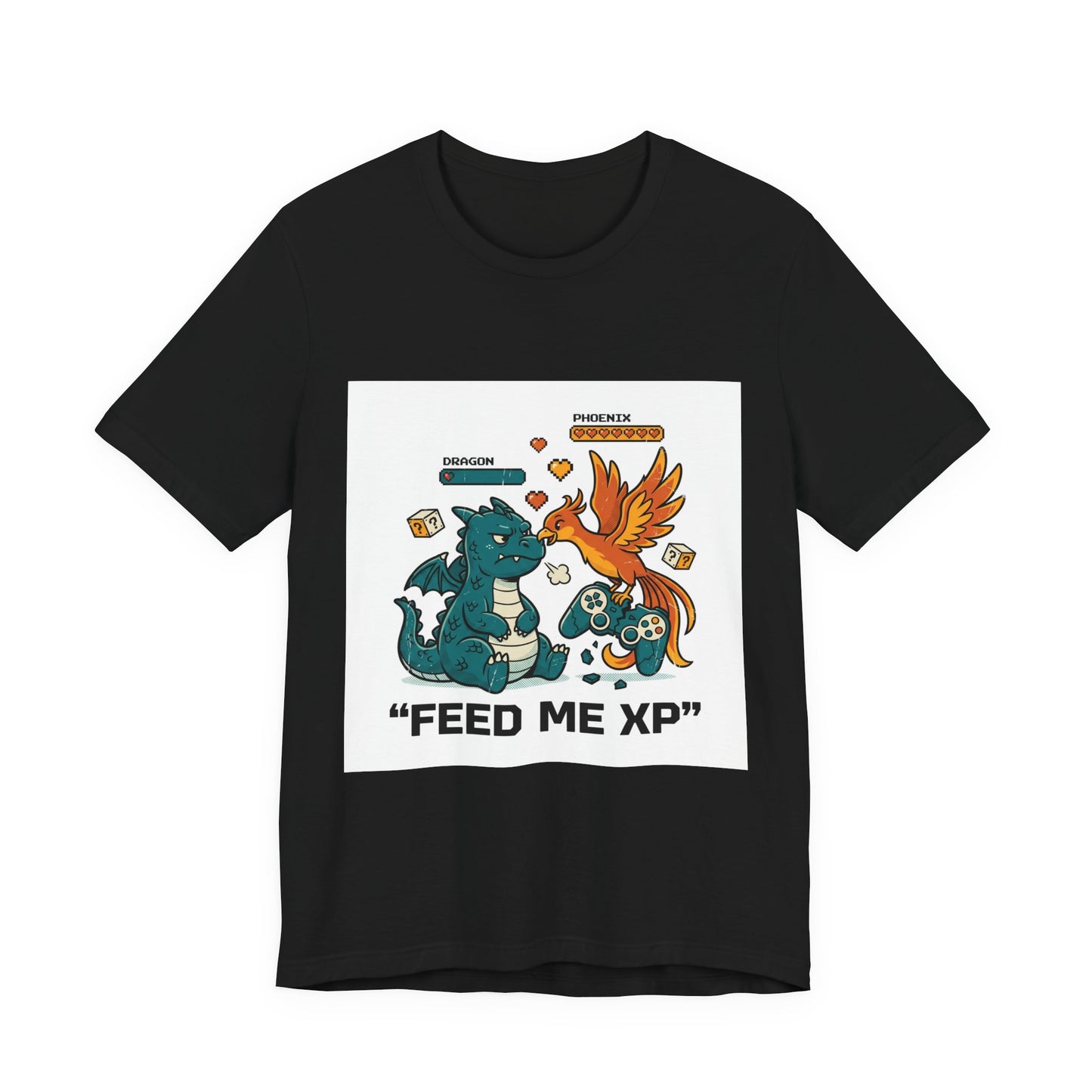 Feed Me XP Tee | neon gamer meltdown, crash out streetwear
