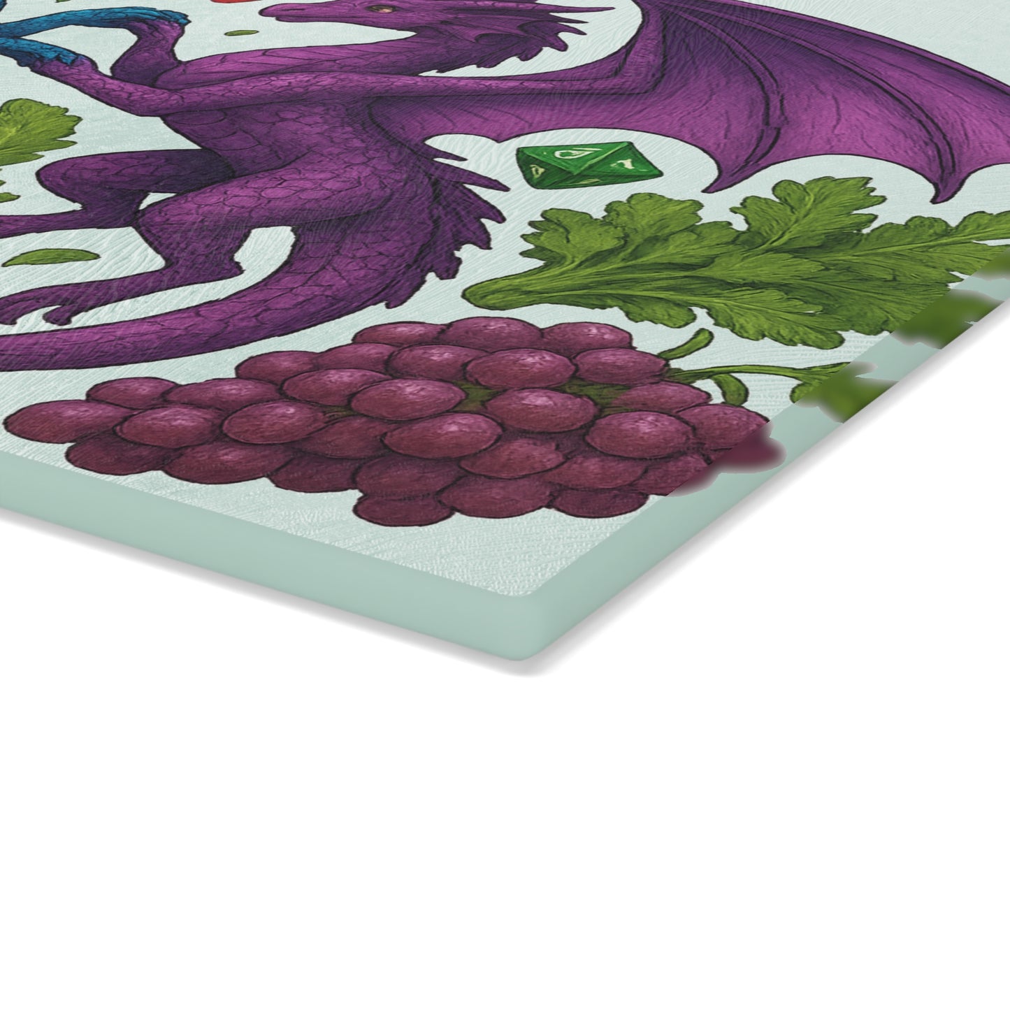 Fantasy Dragon Glass Cutting Board - Ideal Gift for Chefs, Gamers, Art Lovers, Housewarming, Kitchen Decor