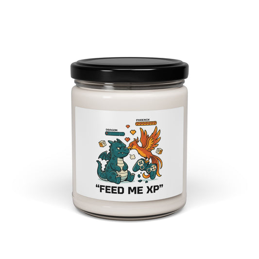 Feed Me XP Candle | Scented Soy Candle, Neon Meme Crash Out Aesthetic