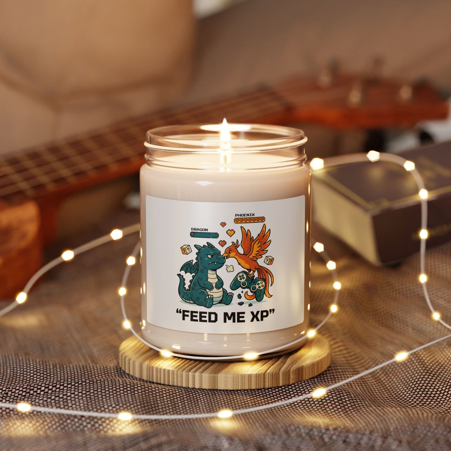 Feed Me XP Candle | Scented Soy Candle, Neon Meme Crash Out Aesthetic
