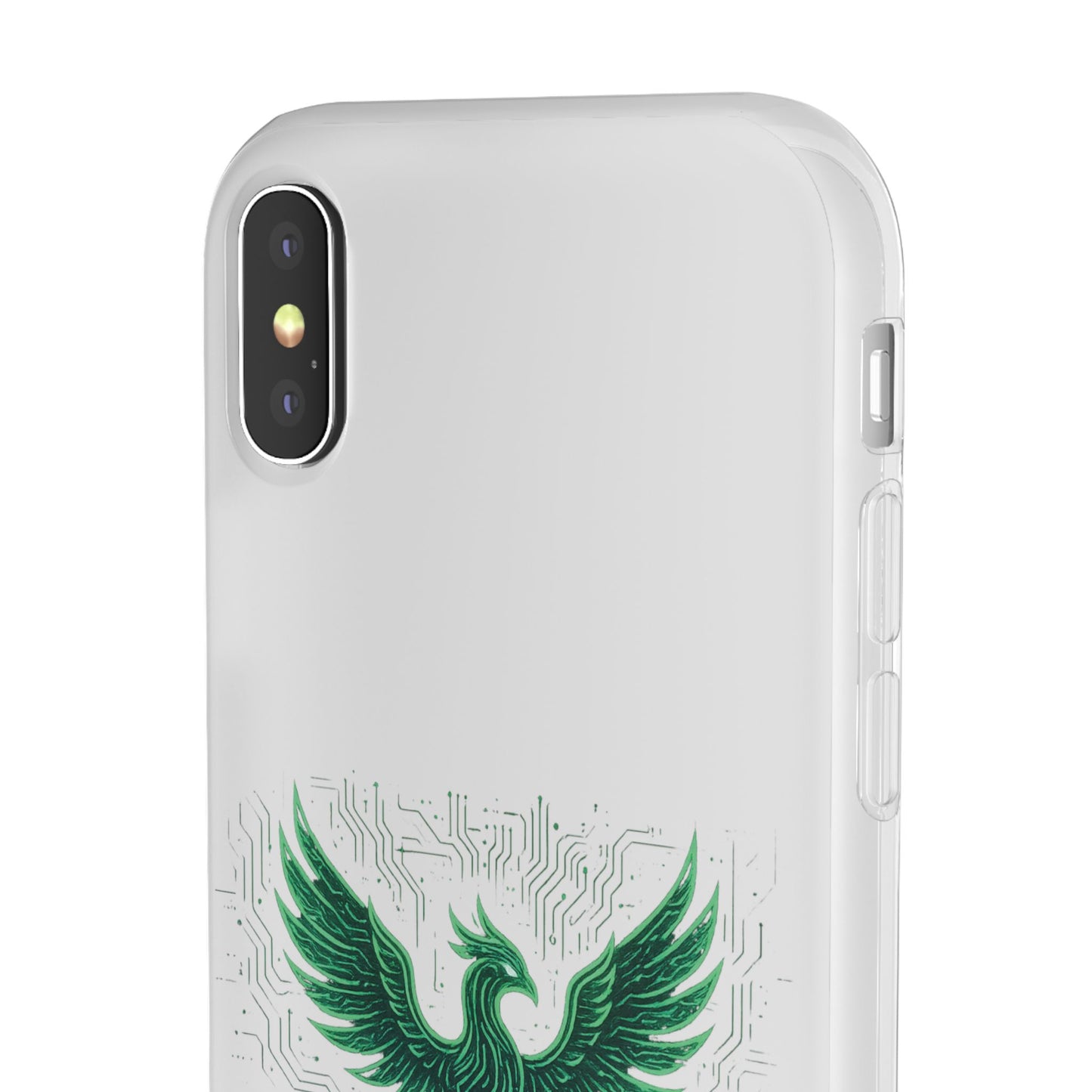 Phoenix Rising Flexi Case, Stylish Phone Cover, Trendy Tech Accessory, Gift for Tech Lovers, Unique Protector
