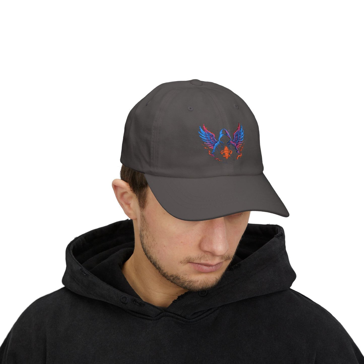 Classic Dad Cap with Colorful Wings Design, Casual Hat Gift for Father's Day, Father’s Day Gift, Trendy Cap for Men, Fashionable Accessories
