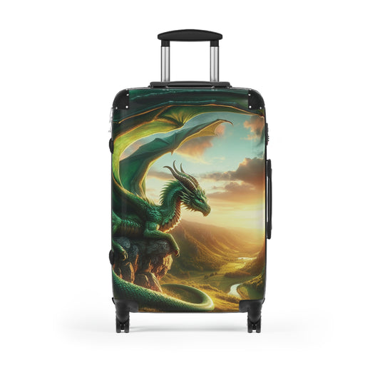 Dragon Design Suitcase – Fantasy Travel Luggage, Adventure Gear, Unique Gift for Travelers, Fantasy Art Bag, Fun Travel Accessory