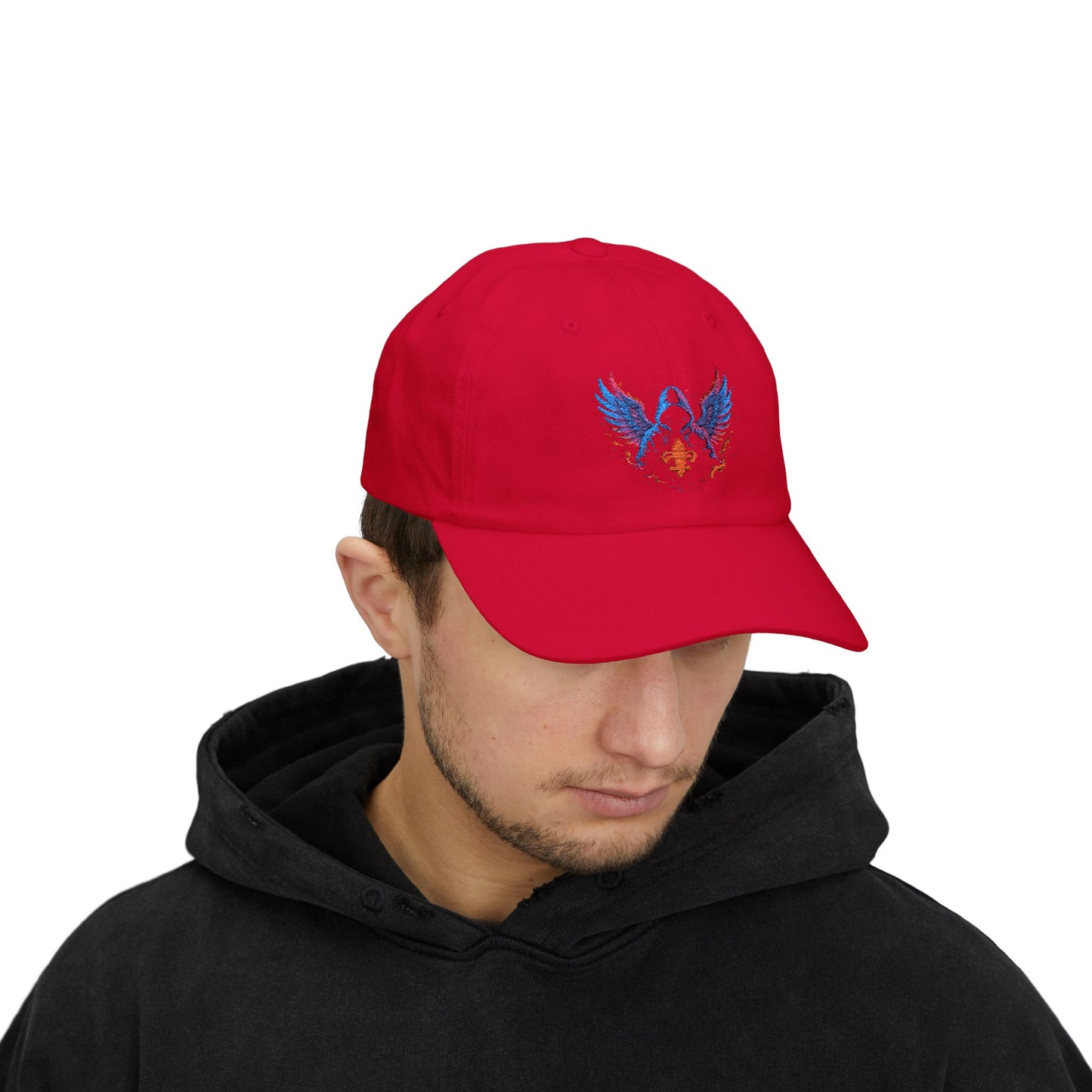 Classic Dad Cap with Colorful Wings Design, Casual Hat Gift for Father's Day, Father’s Day Gift, Trendy Cap for Men, Fashionable Accessories