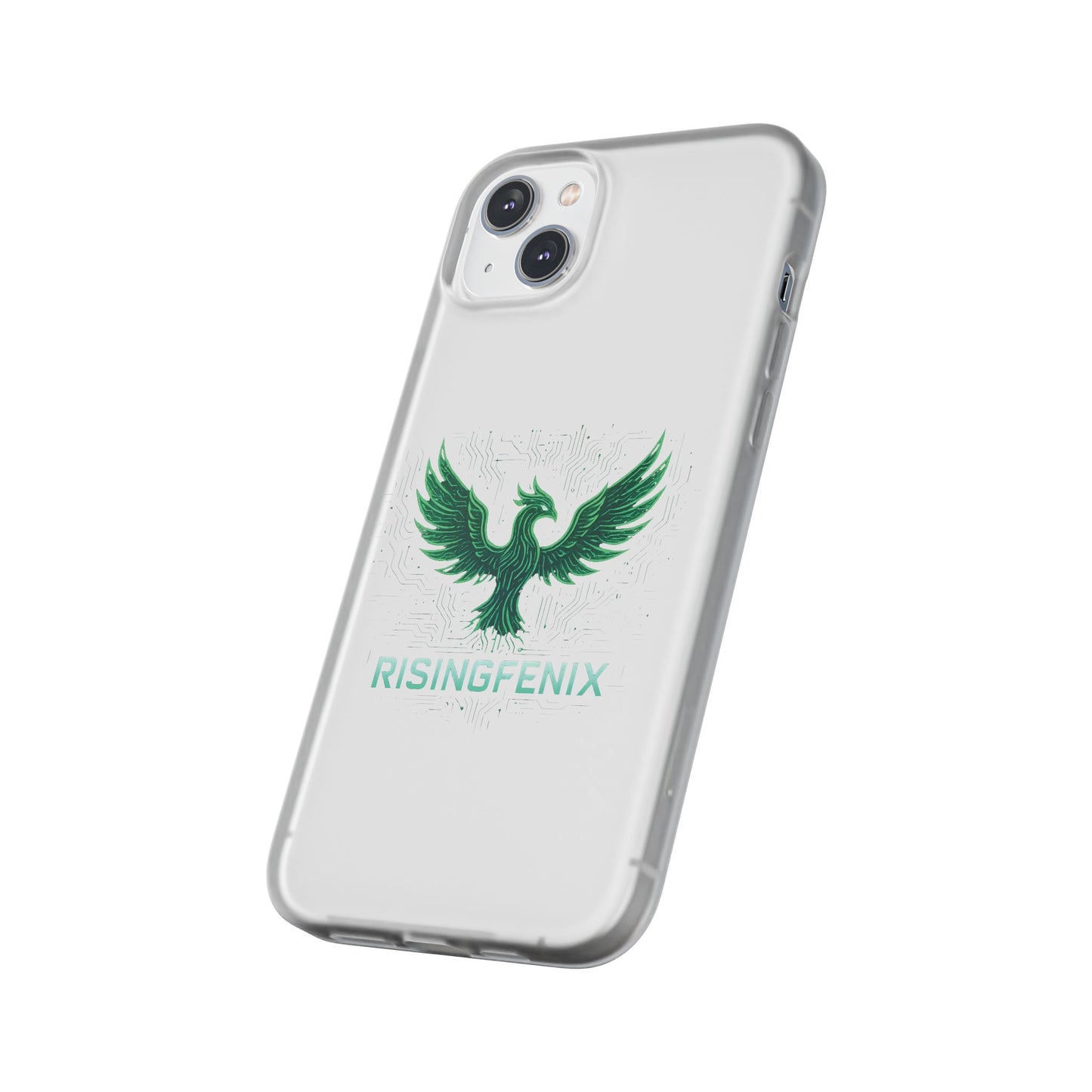 Phoenix Rising Flexi Case, Stylish Phone Cover, Trendy Tech Accessory, Gift for Tech Lovers, Unique Protector