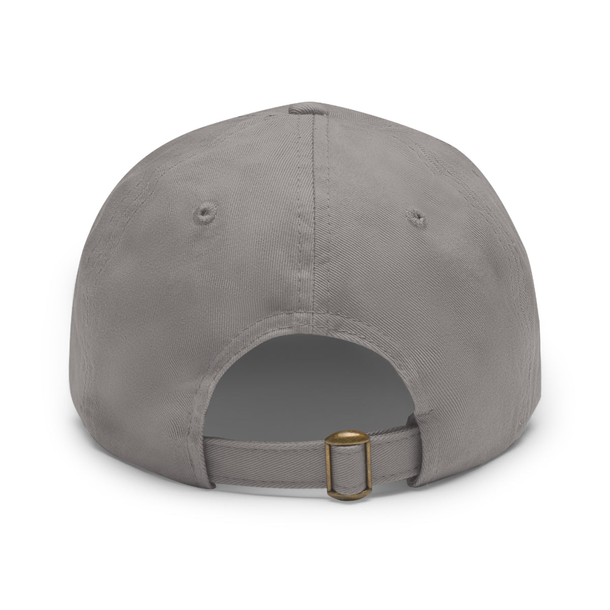 Ember Phoenix Leather Patch Dad Hat — Vintage Firebird Round Patch Cap