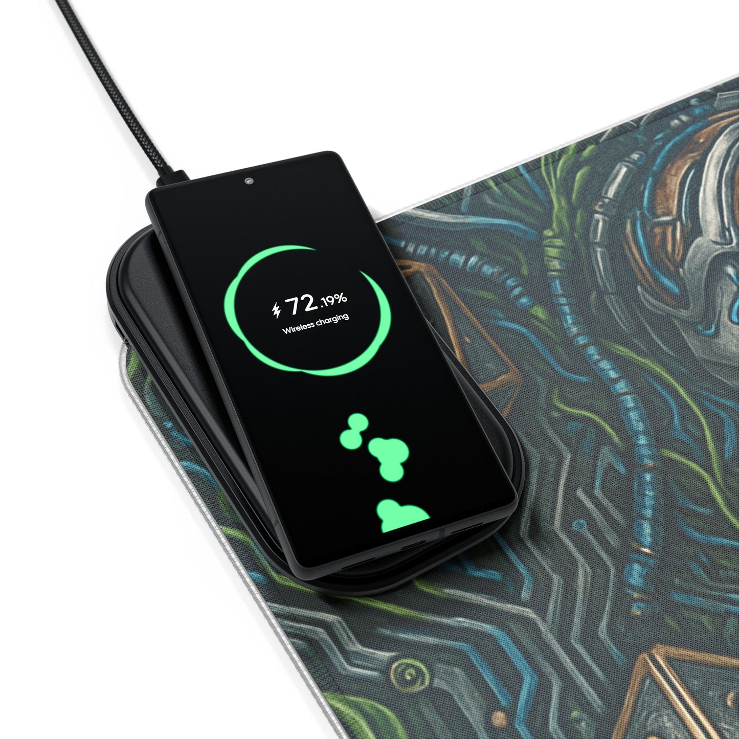 LED Gaming Mouse Pad - Futuristic Design with Wireless Charging, Desk Decor, Gamer Accessories, Gaming Setup, Gift for Gamers, Tech [...]