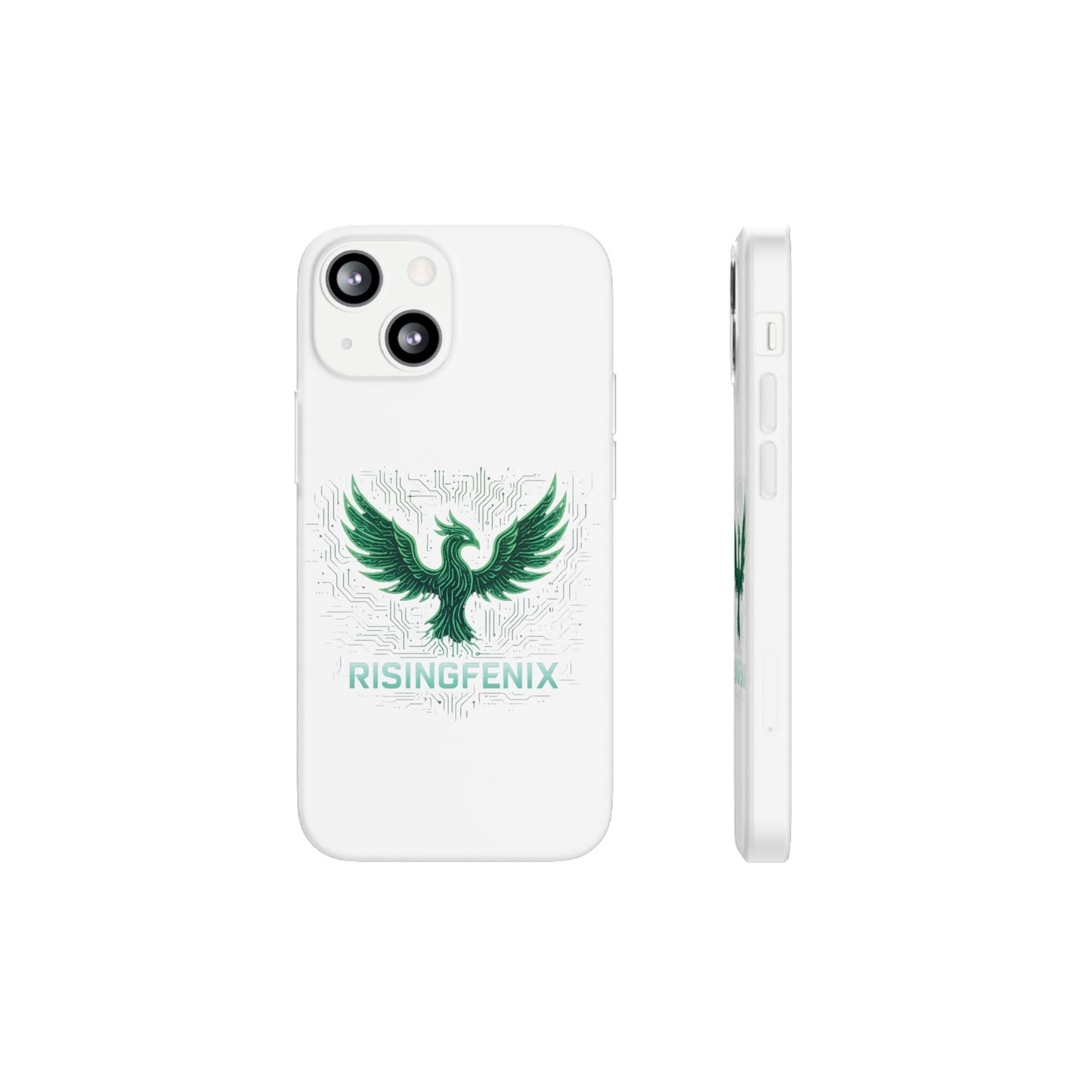 Phoenix Rising Flexi Case, Stylish Phone Cover, Trendy Tech Accessory, Gift for Tech Lovers, Unique Protector